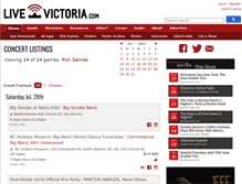 Tablet Screenshot of livevictoria.ca